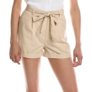 Luxe Always Womens  Linen-Blend Short, Brown